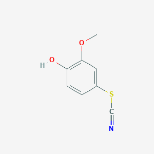 molecular formula C8H7NO2S B2465639 4-Hydroxy-3-methoxyphenyl thiocyanate CAS No. 6096-21-5