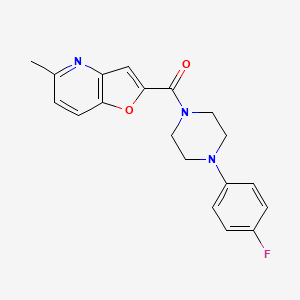 molecular formula C19H18FN3O2 B2465640 1-(4-fluorophenyl)-4-{5-methylfuro[3,2-b]pyridine-2-carbonyl}piperazine CAS No. 942005-02-9