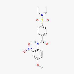 4-(diethylsulfamoyl)-N-(4-methoxy-2-nitrophenyl)benzamide