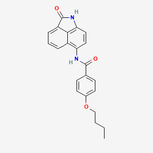 4-butoxy-N-(2-oxo-1,2-dihydrobenzo[cd]indol-6-yl)benzamide