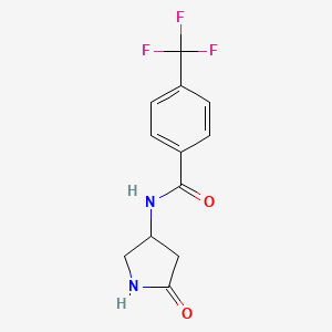 N-(5-oxopyrrolidin-3-yl)-4-(trifluoromethyl)benzamide