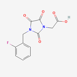 2-[3-(2-Fluorobenzyl)-2,4,5-trioxo-1-imidazolidinyl]acetic acid