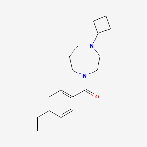 (4-Cyclobutyl-1,4-diazepan-1-yl)(4-ethylphenyl)methanone