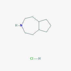 1,2,3,4,5,5a,6,7,8,8a-Decahydrocyclopenta[d]azepine;hydrochloride