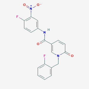 N-(4-fluoro-3-nitrophenyl)-1-[(2-fluorophenyl)methyl]-6-oxopyridine-3-carboxamide