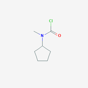 molecular formula C7H12ClNO B2465688 N-cyclopentyl-N-methylcarbamoyl chloride CAS No. 1383546-51-7