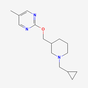 2-[[1-(Cyclopropylmethyl)piperidin-3-yl]methoxy]-5-methylpyrimidine