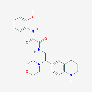 N-(2-methoxyphenyl)-N-[2-(1-methyl-1,2,3,4-tetrahydro-6-quinolinyl)-2-morpholinoethyl]ethanediamide
