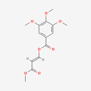3-Methoxy-3-oxo-1-propenyl 3,4,5-trimethoxybenzenecarboxylate