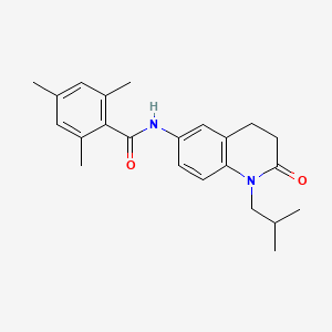 N-(1-isobutyl-2-oxo-1,2,3,4-tetrahydroquinolin-6-yl)-2,4,6-trimethylbenzamide
