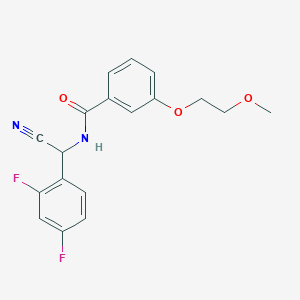 N-[cyano(2,4-difluorophenyl)methyl]-3-(2-methoxyethoxy)benzamide