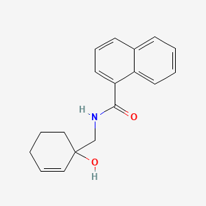 molecular formula C18H19NO2 B2465730 N-[(1-hydroxycyclohex-2-en-1-yl)methyl]naphthalene-1-carboxamide CAS No. 2097889-57-9