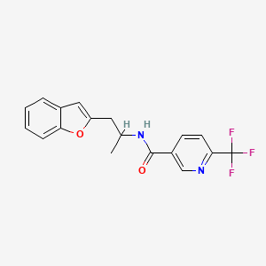 N-(1-(benzofuran-2-yl)propan-2-yl)-6-(trifluoromethyl)nicotinamide