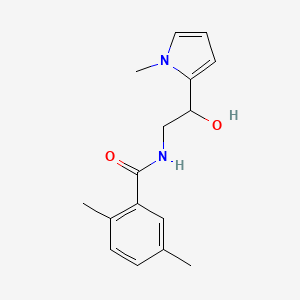 molecular formula C16H20N2O2 B2465744 N-[2-hydroxy-2-(1-methyl-1H-pyrrol-2-yl)ethyl]-2,5-dimethylbenzamide CAS No. 1396708-92-1