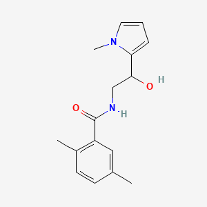 molecular formula C16H20N2O2 B2465744 N-(2-hydroxy-2-(1-methyl-1H-pyrrol-2-yl)ethyl)-2,5-dimethylbenzamide CAS No. 1396708-92-1