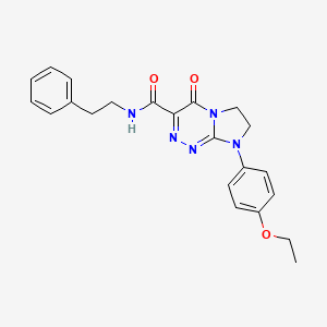 8-(4-ethoxyphenyl)-4-oxo-N-phenethyl-4,6,7,8-tetrahydroimidazo[2,1-c][1,2,4]triazine-3-carboxamide