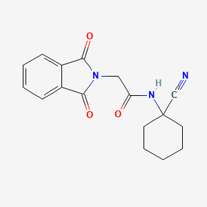 molecular formula C17H17N3O3 B2465768 N-(1-cyanocyclohexyl)-2-(1,3-dioxoisoindol-2-yl)acetamide CAS No. 109502-59-2
