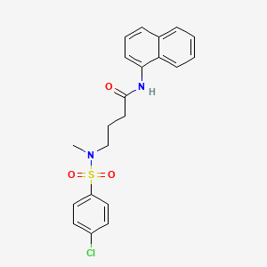 4-[(4-chlorophenyl)sulfonyl-methylamino]-N-naphthalen-1-ylbutanamide