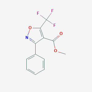 4-Isoxazolecarboxylicacid,3-phenyl-5-(trifluoromethyl)-,methylester(9CI)
