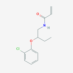 molecular formula C13H16ClNO2 B2465814 N-[2-(2-Chlorophenoxy)butyl]prop-2-enamide CAS No. 2411293-69-9