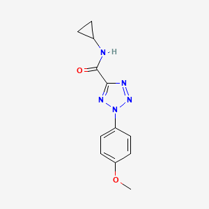 molecular formula C12H13N5O2 B2465837 N-cyclopropyl-2-(4-methoxyphenyl)-2H-tetrazole-5-carboxamide CAS No. 1396790-43-4