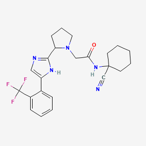 N-(1-cyanocyclohexyl)-2-(2-{4-[2-(trifluoromethyl)phenyl]-1H-imidazol-2-yl}pyrrolidin-1-yl)acetamide