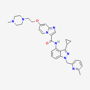 molecular formula C32H36N8O2 B2465844 ARRY-382 CAS No. 1313407-95-2