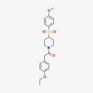 2-(4-Ethoxyphenyl)-1-(4-((4-methoxyphenyl)sulfonyl)piperidin-1-yl)ethanone