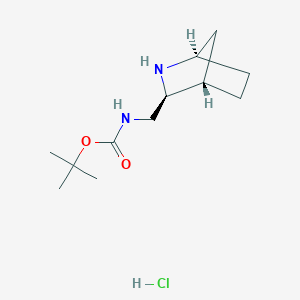 Tert-butyl N-[[(1R,3S,4S)-2-azabicyclo[2.2.1]heptan-3-yl]methyl]carbamate;hydrochloride