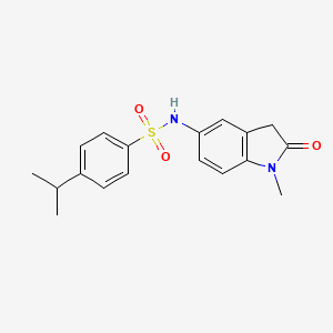 4-isopropyl-N-(1-methyl-2-oxoindolin-5-yl)benzenesulfonamide