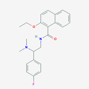 molecular formula C23H25FN2O2 B2465885 N-[2-(dimethylamino)-2-(4-fluorophenyl)ethyl]-2-ethoxynaphthalene-1-carboxamide CAS No. 899744-88-8