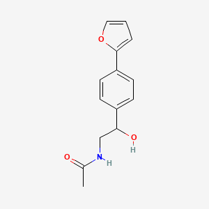 molecular formula C14H15NO3 B2465905 N-{2-[4-(furan-2-yl)phenyl]-2-hydroxyethyl}acetamide CAS No. 2097900-18-8