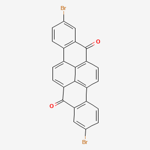molecular formula C24H10Br2O2 B2465989 2,9-Dibromodibenzo[c,pqr]tetraphene-7,14-dione CAS No. 3564-71-4