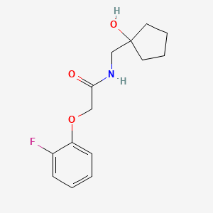 molecular formula C14H18FNO3 B2466023 2-(2-fluorophenoxy)-N-[(1-hydroxycyclopentyl)methyl]acetamide CAS No. 1235048-78-8