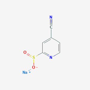 molecular formula C6H3N2NaO2S B2466047 Sodium4-cyanopyridine-2-sulfinate CAS No. 2274738-39-3