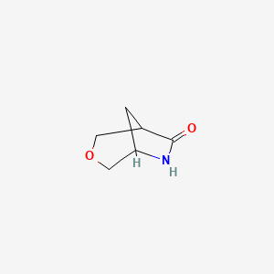 molecular formula C6H9NO2 B2466088 3-Oxa-6-azabicyclo[3.2.1]octan-7-one CAS No. 1782361-57-2