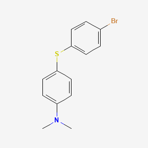 molecular formula C14H14BrNS B2466146 4-[(4-bromophenyl)sulfanyl]-N,N-dimethylaniline CAS No. 68253-27-0