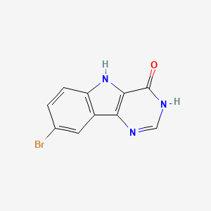molecular formula C10H6BrN3O B2466153 8-bromo-3,5-dihydro-4H-pyrimido[5,4-b]indol-4-one CAS No. 305866-74-4