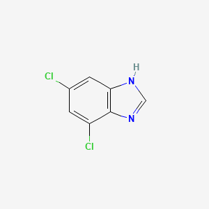 molecular formula C7H4Cl2N2 B2466242 4,6-dichloro-1H-benzimidazole CAS No. 82326-55-4