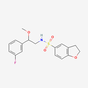 B2466257 N-(2-(3-fluorophenyl)-2-methoxyethyl)-2,3-dihydrobenzofuran-5-sulfonamide CAS No. 1797897-00-7