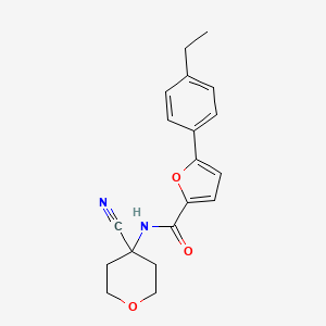 molecular formula C19H20N2O3 B2466311 N-(4-Cyanooxan-4-YL)-5-(4-ethylphenyl)furan-2-carboxamide CAS No. 1436312-54-7