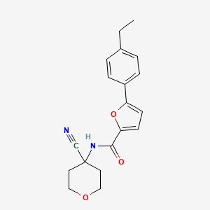 N-(4-Cyanooxan-4-YL)-5-(4-ethylphenyl)furan-2-carboxamide