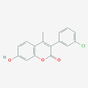 3-(3-Chlorophenyl)-7-hydroxy-4-methylchromen-2-one