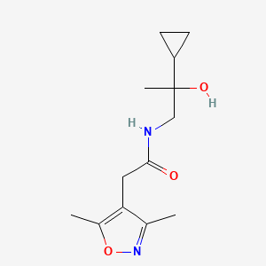 N-(2-cyclopropyl-2-hydroxypropyl)-2-(3,5-dimethylisoxazol-4-yl)acetamide