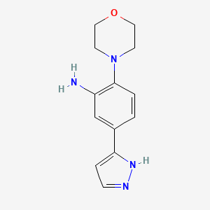 2-morpholino-5-(1H-pyrazol-5-yl)aniline