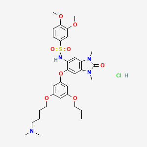 molecular formula C32H43ClN4O8S B2466333 IACS-9571 hydrochloride 