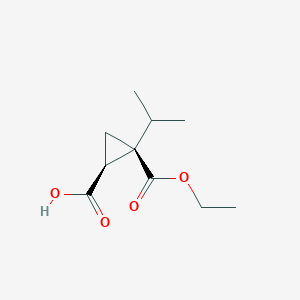 (1S,2S)-2-Ethoxycarbonyl-2-propan-2-ylcyclopropane-1-carboxylic acid
