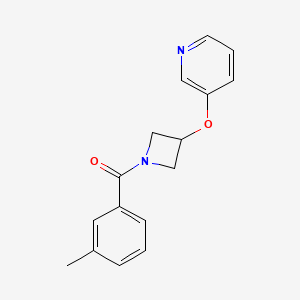 (3-(Pyridin-3-yloxy)azetidin-1-yl)(m-tolyl)methanone