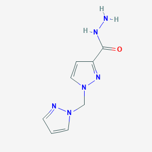 1-(1H-pyrazol-1-ylmethyl)-1H-pyrazole-3-carbohydrazide