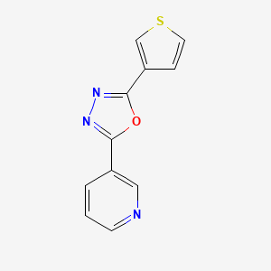2-(Pyridin-3-yl)-5-(thiophen-3-yl)-1,3,4-oxadiazole